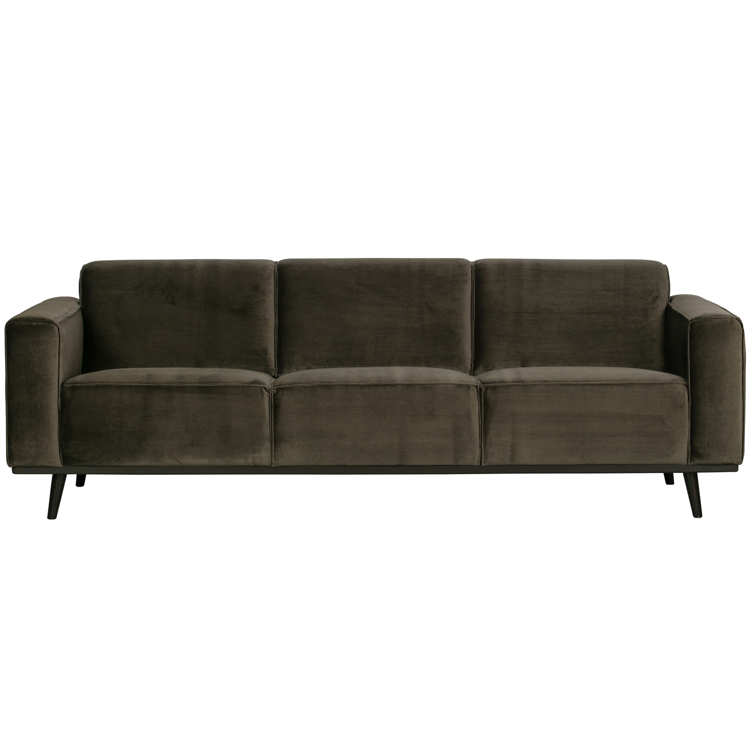 WOOOD 3-zits bank Statement - Velvet - Groen - 77x230x93