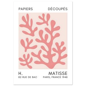 Artfulprints Poster Matisse – Coral shadows taupe – A4 21×29.7 cm – Ta Artfulprints Poster Matisse – Coral shadows taupe – A4 21×29.7 cm – Ta