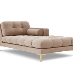 Cosmopolitan Design rechter chaise longue Bali flueel, beige – 185×102 Cosmopolitan Design rechter chaise longue Bali flueel, beige – 185×102