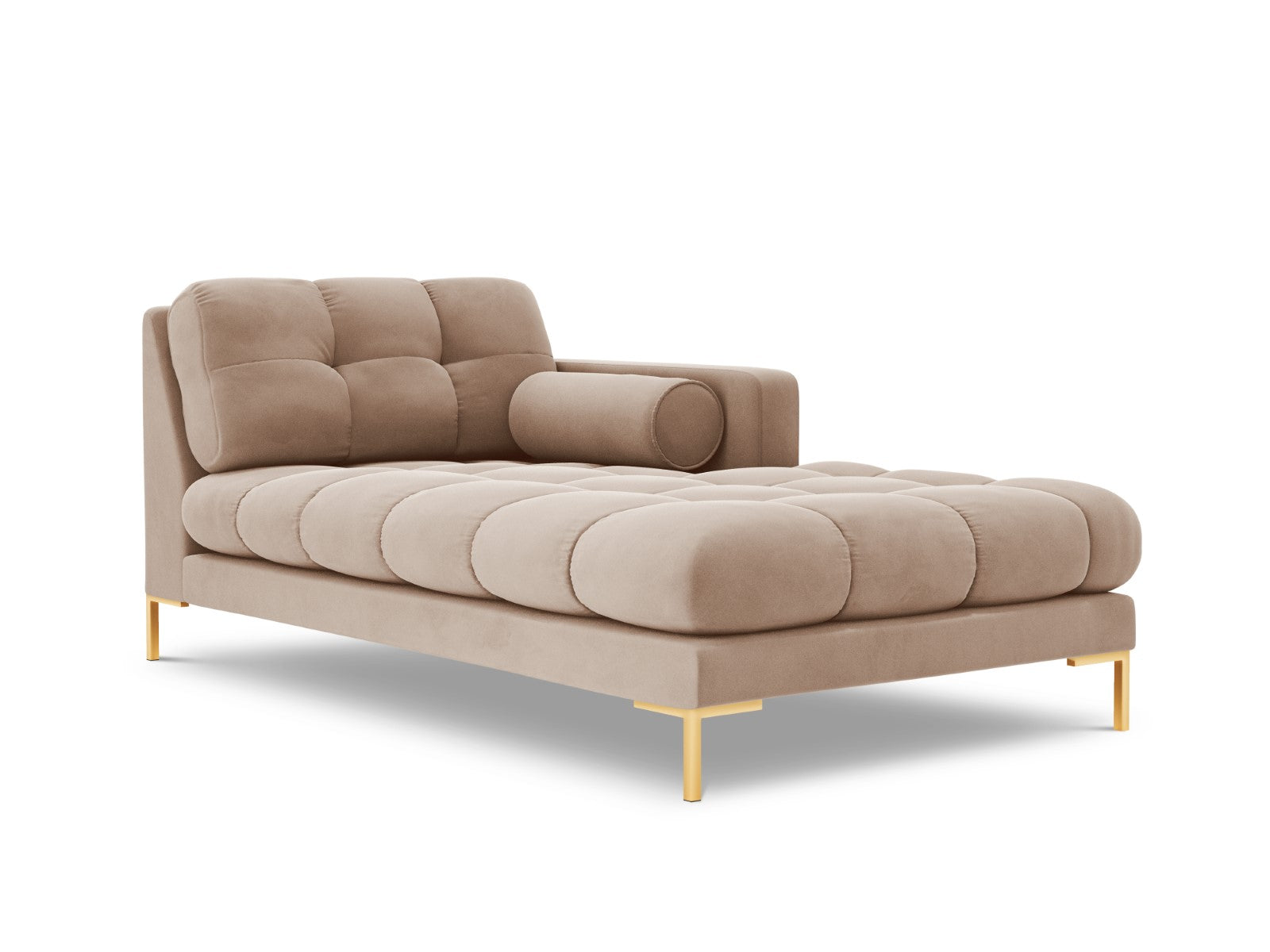 Cosmopolitan Design rechter chaise longue Bali flueel, beige - 185x102