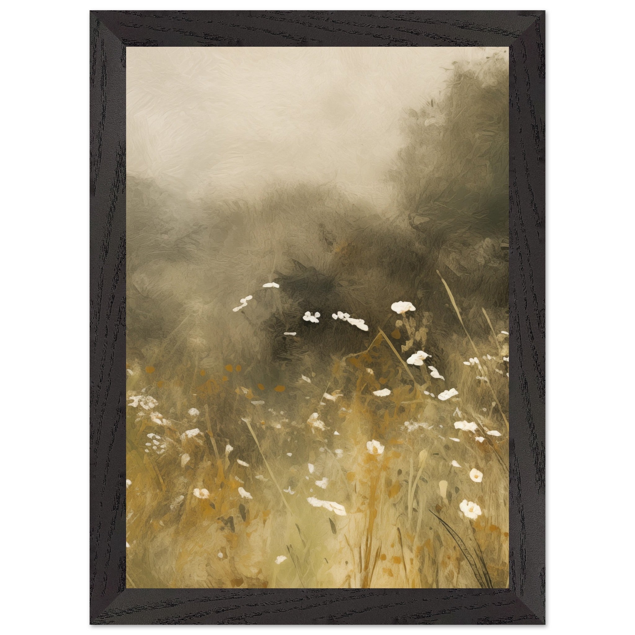 Artfulprints Poster met Lijst Abstract - Floral essence - A4 21x29.7 c