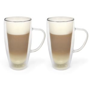 Bredemeijer -Dubbelwandig glas cappuccino/latte m. 400ml s/2 Bredemeijer -Dubbelwandig glas cappuccino/latte m. 400ml s/2