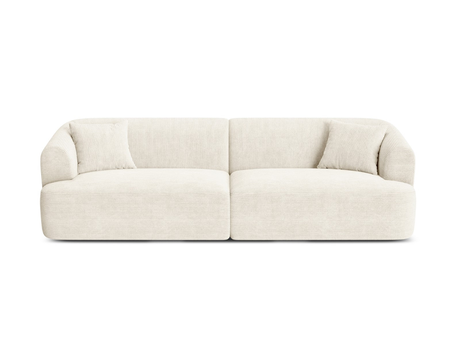 Cosmopolitan Design Modulaire bank Campi 4-zits, ribfluwelen ivoor - 9