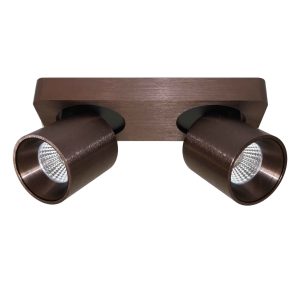 Artdelight spot Laguna – 2 lichts – 22 x 9.5 cm – mat brons Artdelight spot Laguna – 2 lichts – 22 x 9.5 cm – mat brons