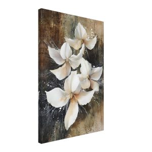 Artfulprints Canvas Vintage white blossoms canvas – 40×60 cm – Wit Artfulprints Canvas Vintage white blossoms canvas – 40×60 cm – Wit