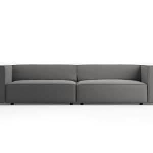 Cosmopolitan Design Bank Arendal 4-zits, flueel, cement – 102x244x70cm Cosmopolitan Design Bank Arendal 4-zits, flueel, cement – 102x244x70cm