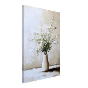 Artfulprints Canvas Artistic flowers in a vase canvas – 40×60 cm – Wit Artfulprints Canvas Artistic flowers in a vase canvas – 40×60 cm – Wit