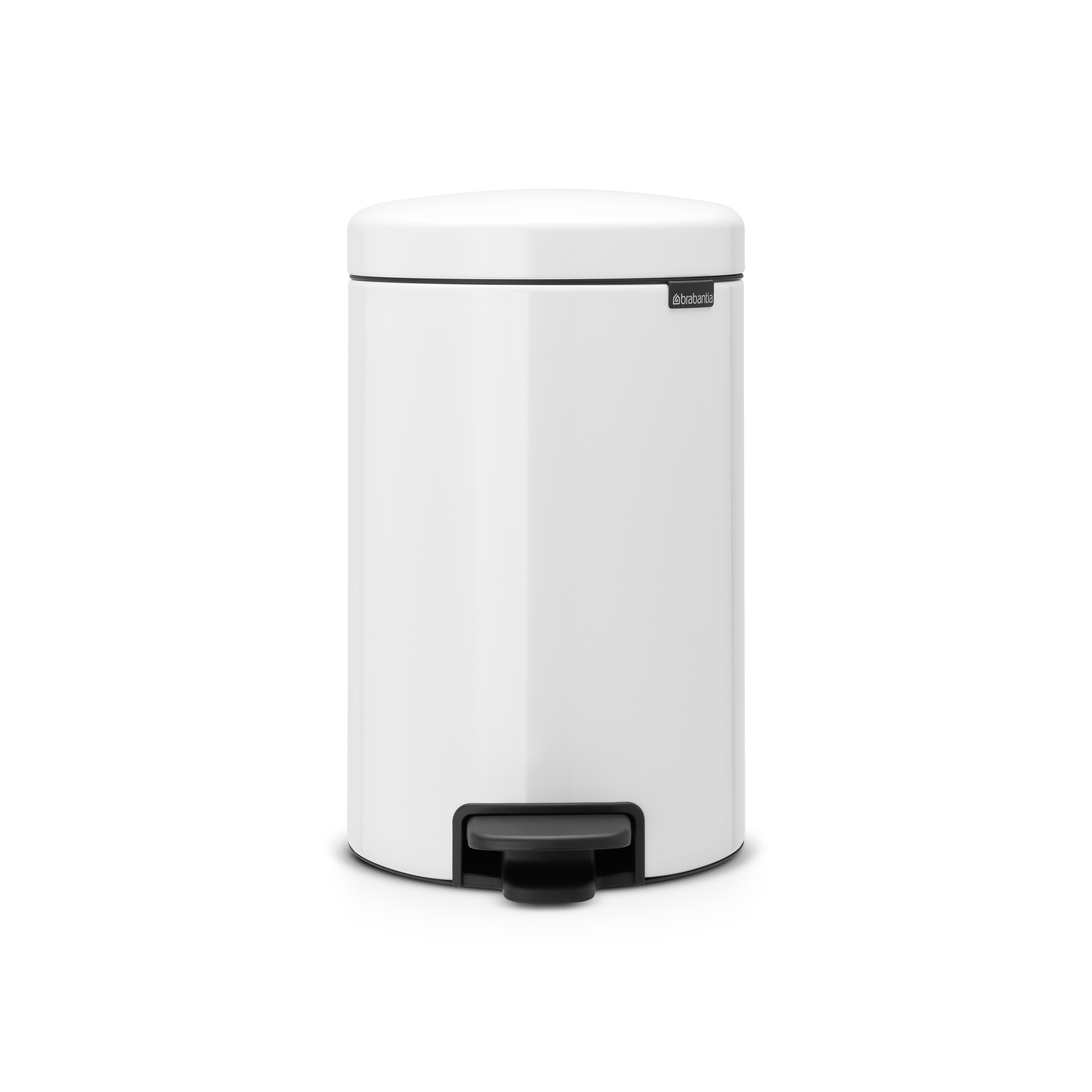 Brabantia NewIcon Pedaalemmer, 12 liter, kunststof binnenemmer - White