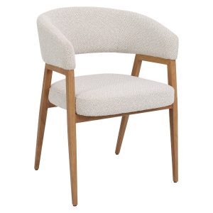 DÉJA Living Eetkamerstoel Fureso – Beige/Naturel – Set van 2
