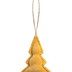 Calma House Kerstornament Velour – Mosterd – Diam. 7 Calma House Kerstornament Velour – Mosterd – Diam. 7