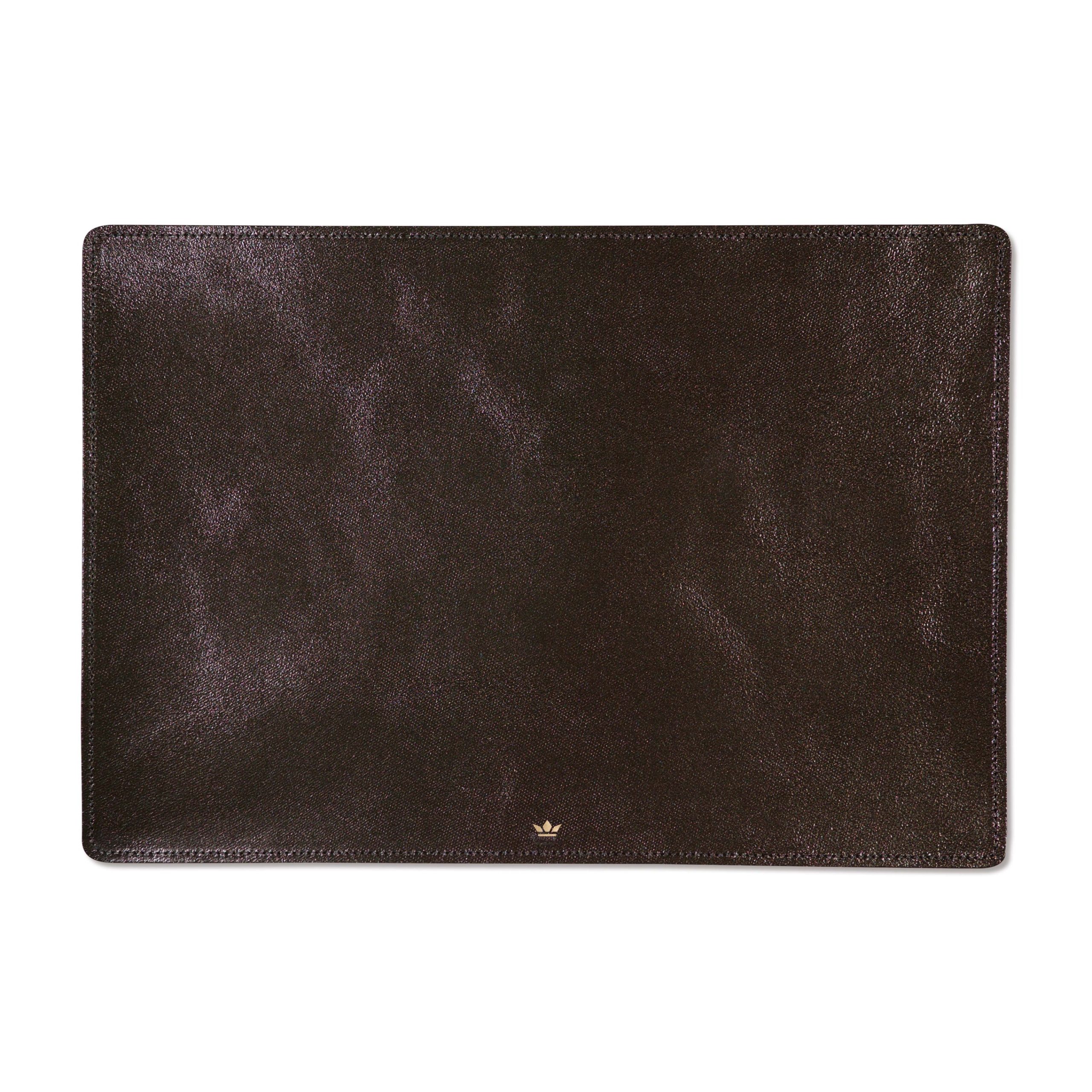 Dutchdeluxes Placemat vol nerf leer - 1 stuk - Brons