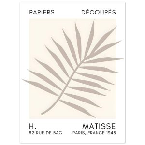 Artfulprints Poster Matisse – Floral reef grey – 30×40 cm – Grijs Artfulprints Poster Matisse – Floral reef grey – 30×40 cm – Grijs