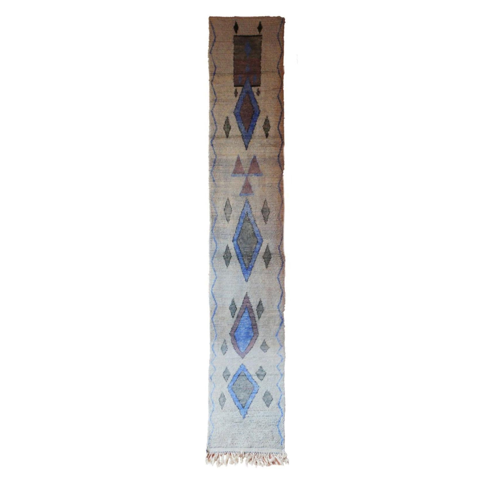 AFK Living vloerkleed Berber - handgemaakt - Wol - 75 x 506 cm