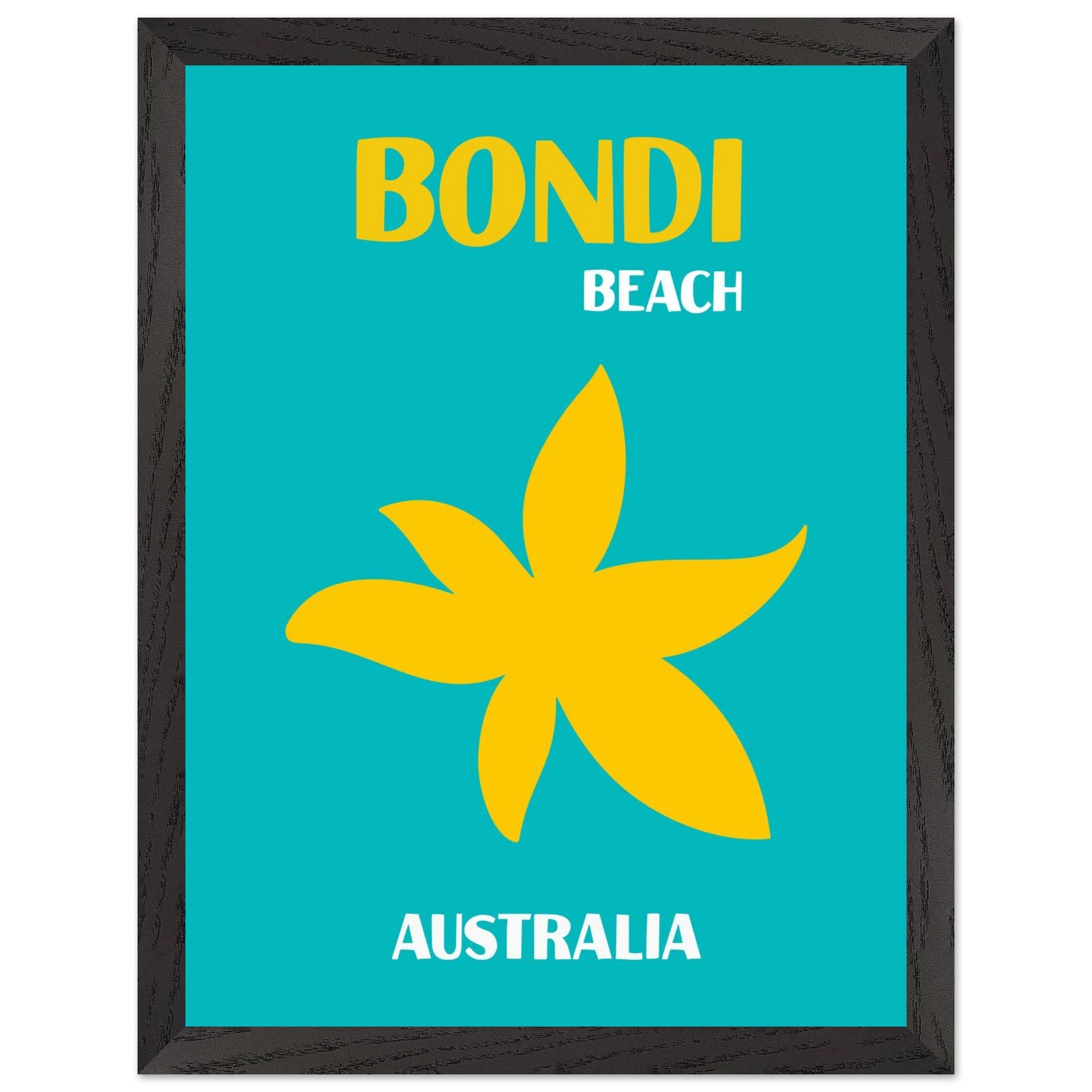 Artfulprints Poster met Lijst Australië - Bondi Beach - 30x40 cm - Tur