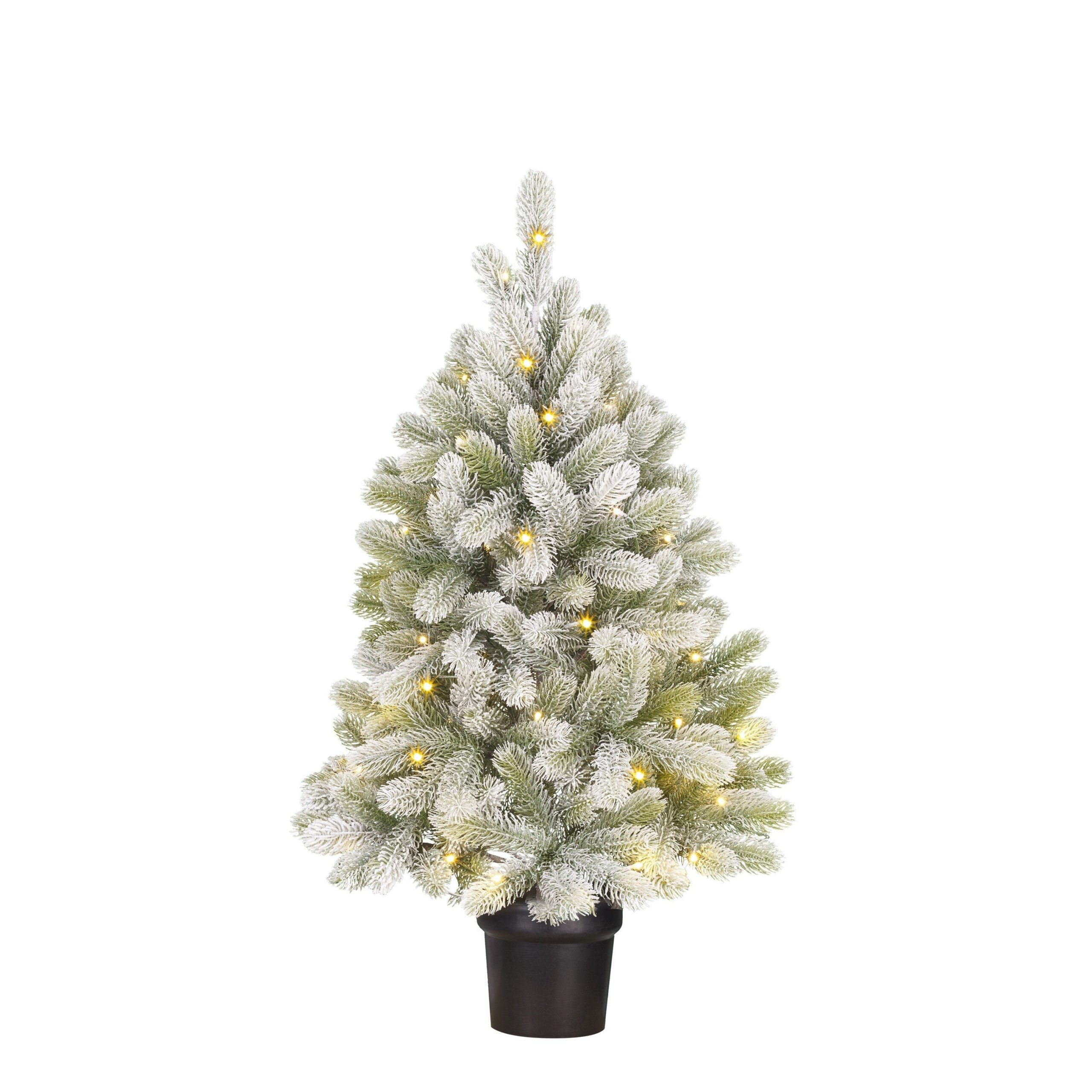 Black Box Trees Nagoya Kunstkerstboom in Pot met LED Verlichting en Ti