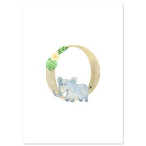 Artfulprints Poster Letter O kindernaam – A4 21×29.7 cm – Meerkleurig Artfulprints Poster Letter O kindernaam – A4 21×29.7 cm – Meerkleurig