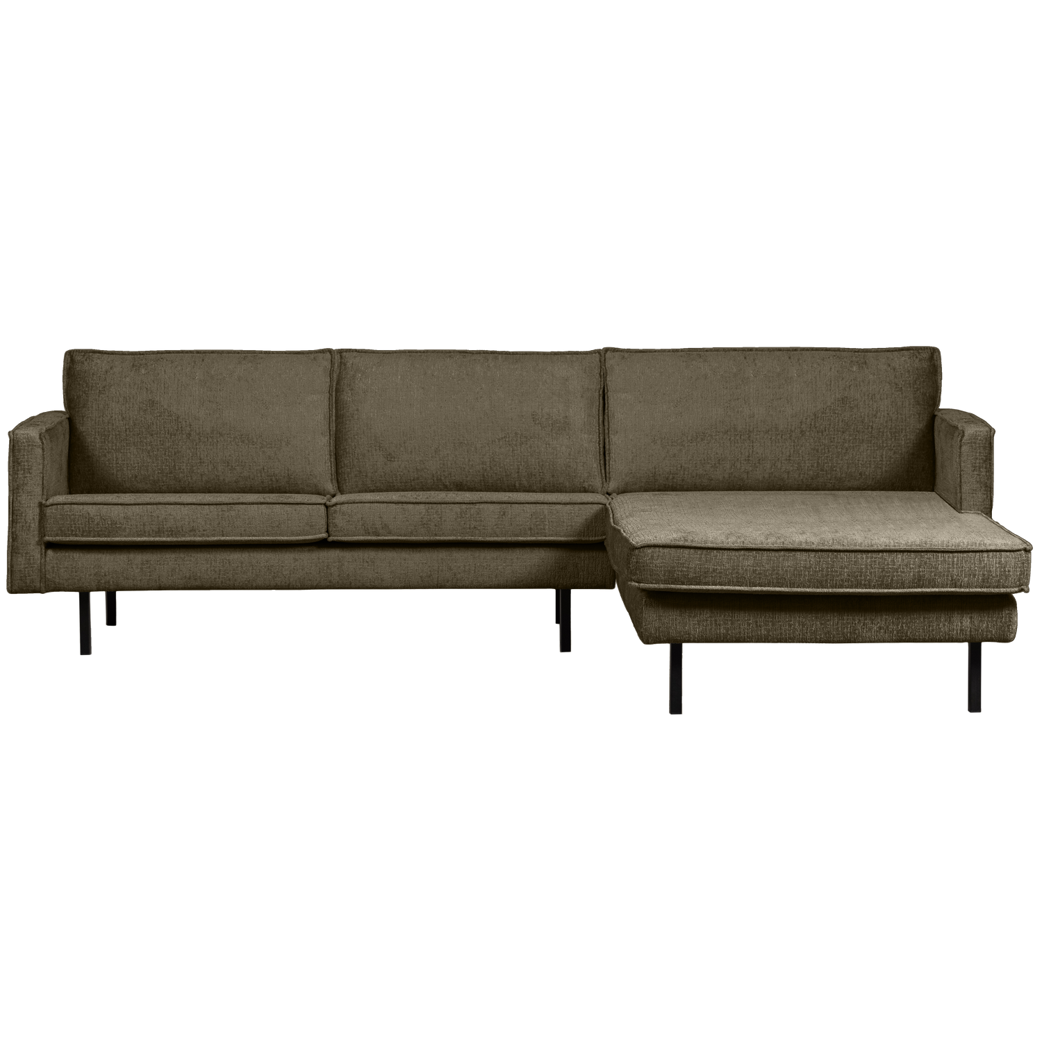 WOOOD chaise longue rechts Rodeo - Velvet - Bonsai - 85x300x155
