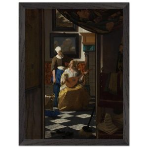 Artfulprints Poster met Lijst Johannes Vermeer – De liefdesbrief – 30x Artfulprints Poster met Lijst Johannes Vermeer – De liefdesbrief – 30x