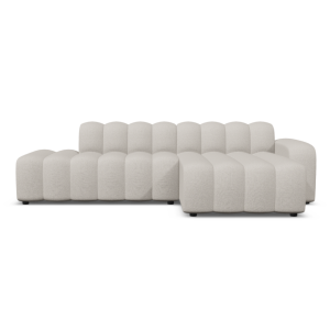 4×6 sofa – modulaire hoekbank rechts – model X4 – ecru melange – 275cm