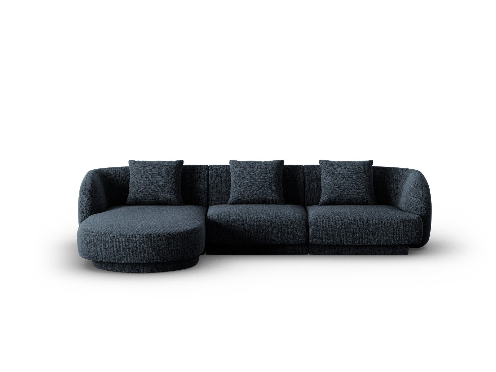 Cosmopolitan Design linker hoekbank Tulum 4-zits, chenille, koningsbla