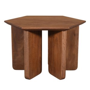 DÉJA Living Salontafel Martos – Donkerbruin Mangohout – 60x60x38cm