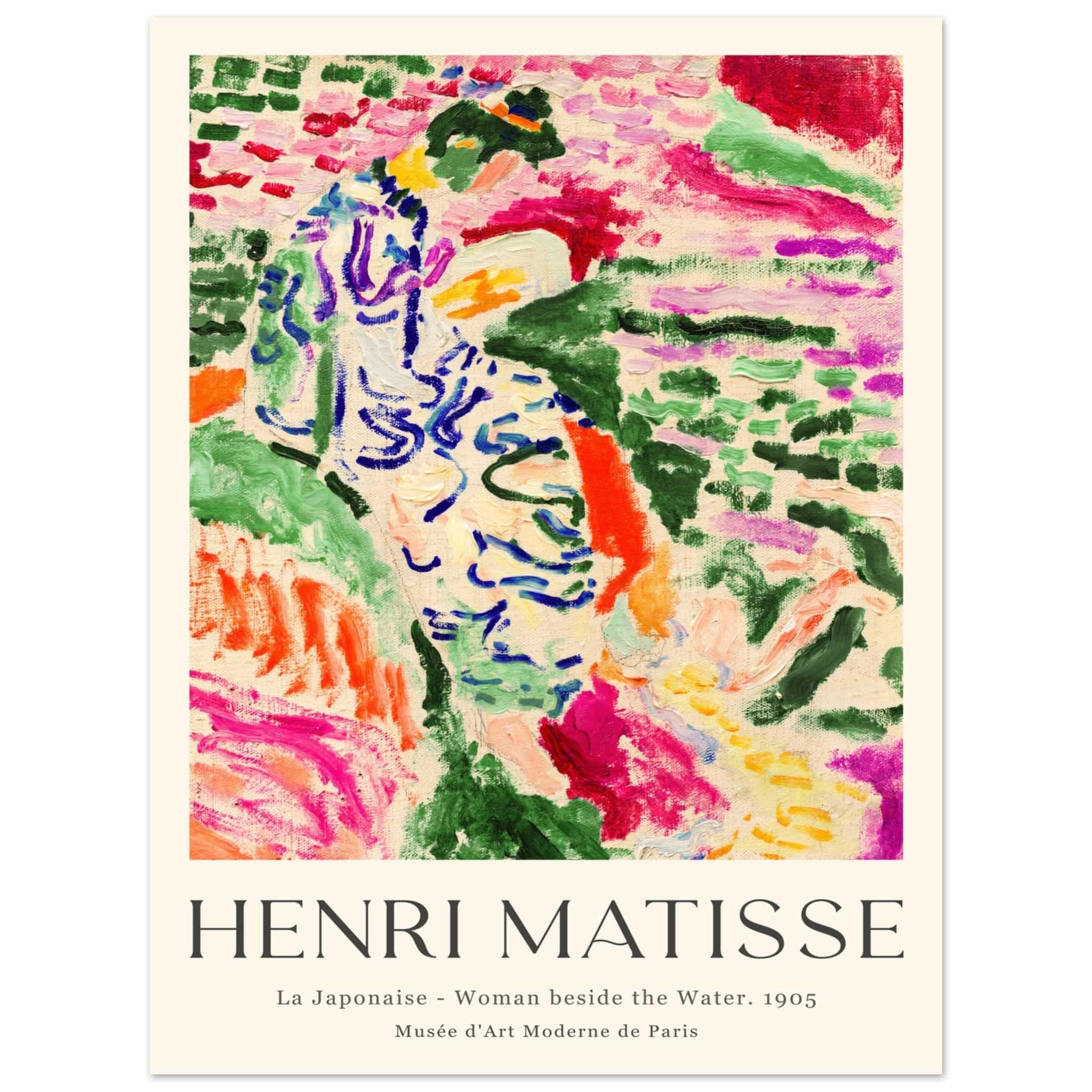 Artfulprints Poster Matisse - La japonaise 1905 - 30x40 cm - Meerkleur
