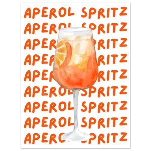 Artfulprints Poster Aperol Spritz – Written behind the glass – 30×40 c Artfulprints Poster Aperol Spritz – Written behind the glass – 30×40 c