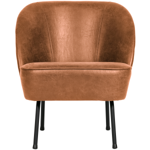 WOOOD fauteuil Vogue- Leer – Cognac – 69x57x70 WOOOD fauteuil Vogue- Leer – Cognac – 69x57x70