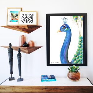 Catchii poster Peacock Head – meerkleurig – 297×210 cm Catchii poster Peacock Head – meerkleurig – 297×210 cm
