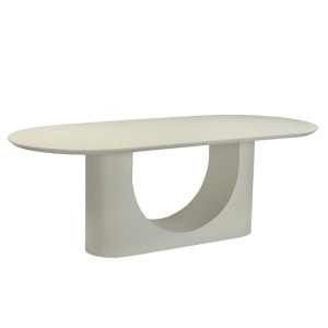 DÉJA Living Eettafel Motala – Ovaal Beige – 220x100x76cm