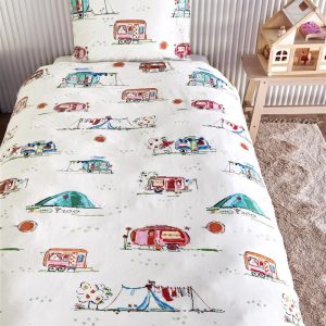 Beddinghouse Kids dekbedovertrek Happy Camping – 120×150 cm – multi Beddinghouse Kids dekbedovertrek Happy Camping – 120×150 cm – multi