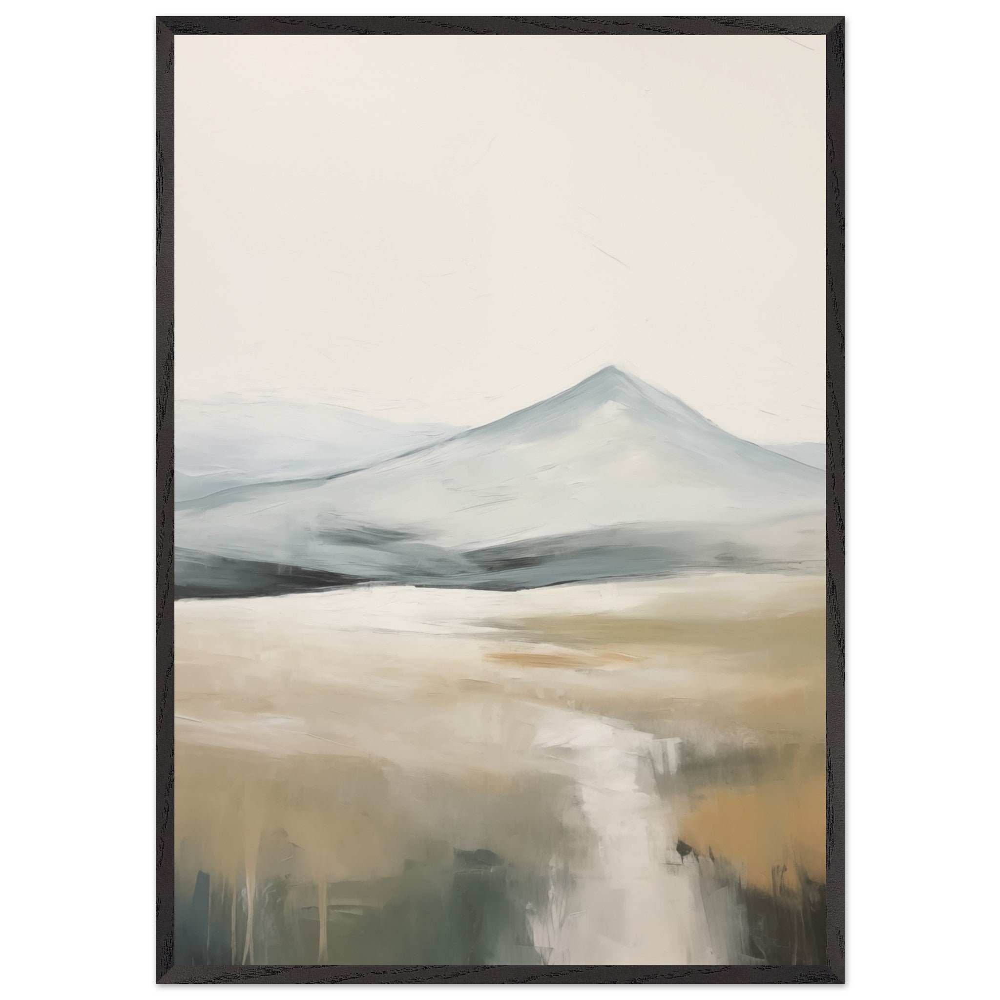 Artfulprints Poster met Lijst Abstract - Fuji path 2 - 70x100 cm - Mee