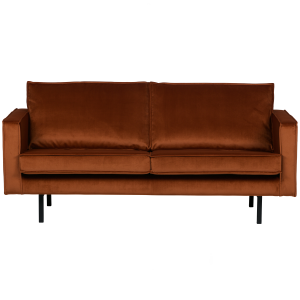 WOOOD 2,5-zits bank Rodeo – Velvet – Roest – 85x190x86 WOOOD 2,5-zits bank Rodeo – Velvet – Roest – 85x190x86