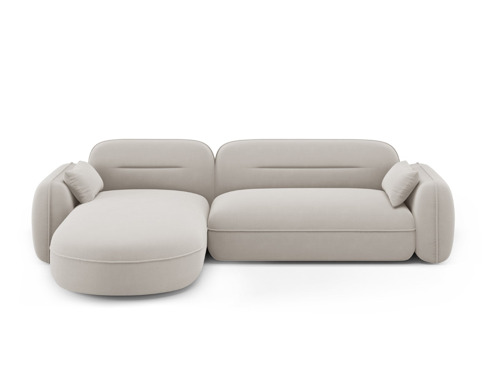 Cosmopolitan Design Modulaire hoekbank links Sydney 4-zits, flueel, li