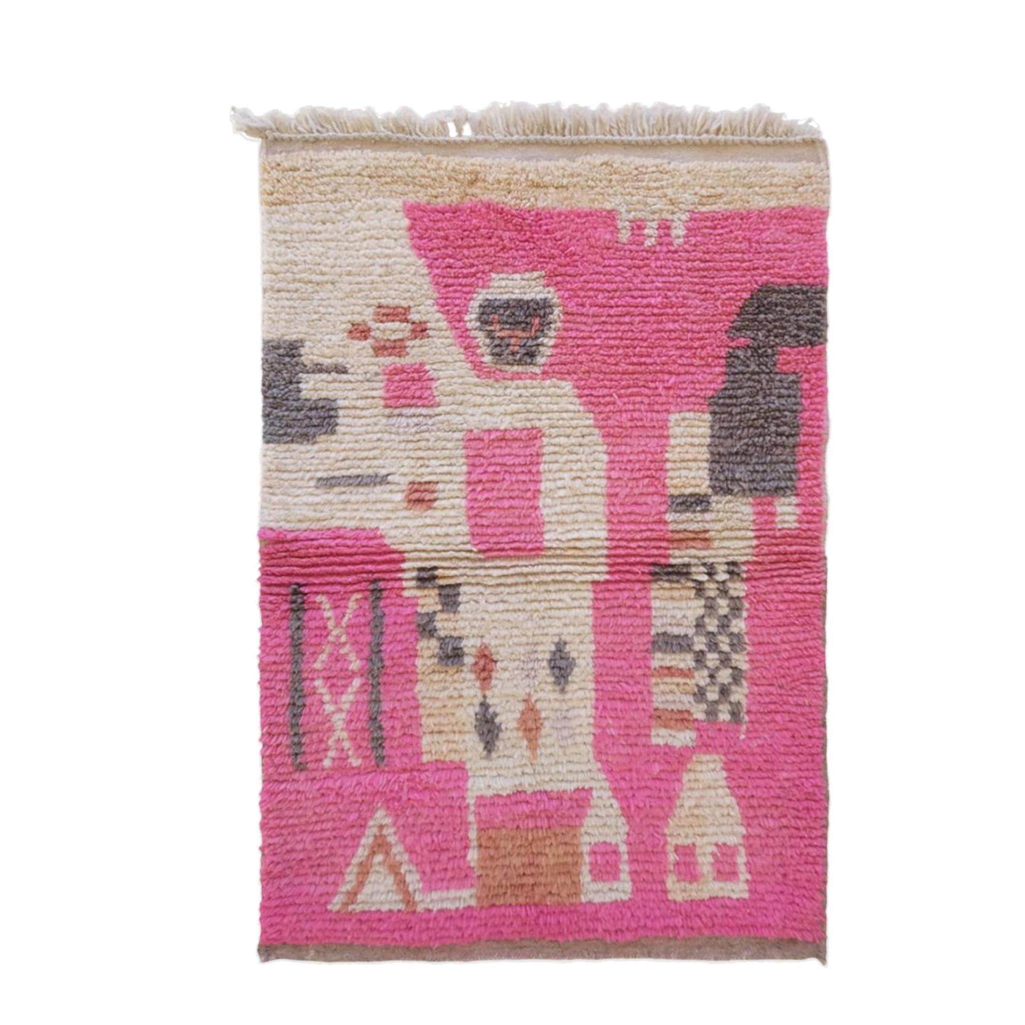AFK Living vloerkleed Berber - handgemaakt - Wol - 105 x 153 cm