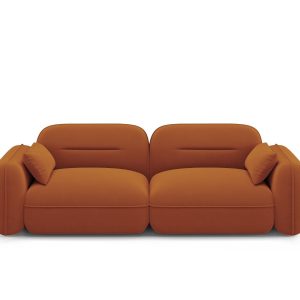 Cosmopolitan Design Modulaire bank Sydney 3-zits, flueel, terracotta – Cosmopolitan Design Modulaire bank Sydney 3-zits, flueel, terracotta –