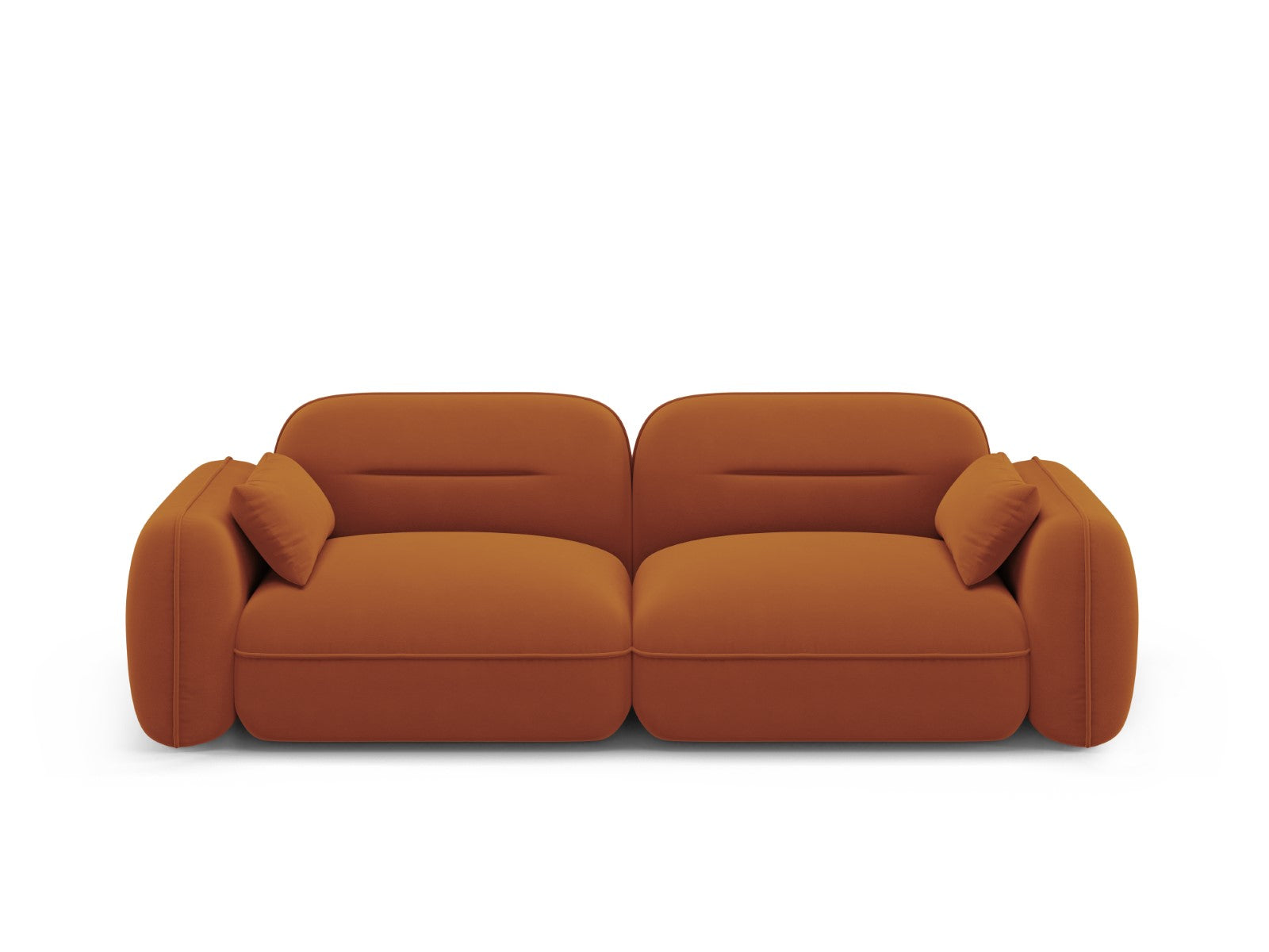Cosmopolitan Design Modulaire bank Sydney 3-zits, flueel, terracotta -
