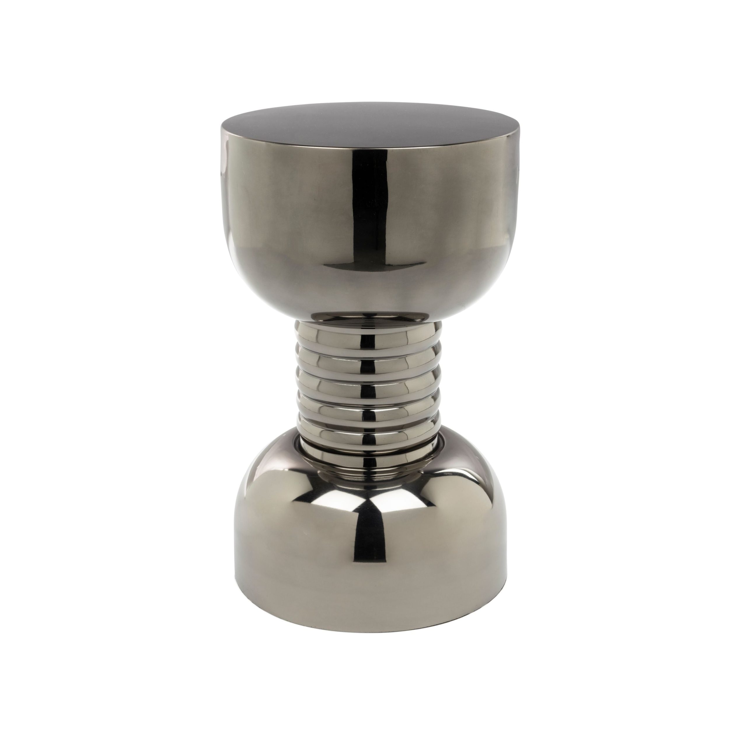 Bold Monkey Gonna Make You Sweat Bijzettafel Rond 29 cm Metaal Zilver