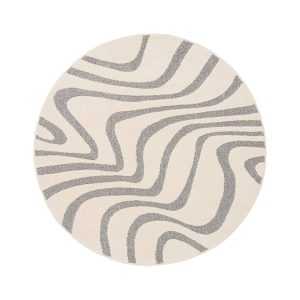 AFK Living vloerkleed Naya – reliëfeffect – grijs – 160 x 160 cm AFK Living vloerkleed Naya – reliëfeffect – grijs – 160 x 160 cm