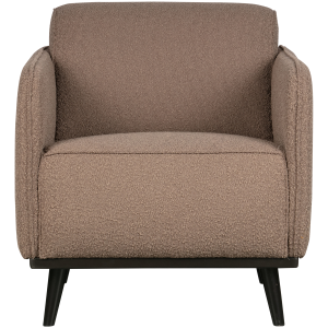 WOOOD fauteuil met arm Statement – Polyester – Nougat – 77x72x93 WOOOD fauteuil met arm Statement – Polyester – Nougat – 77x72x93