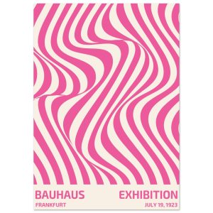 Artfulprints Poster Bauhaus – Exhibition Frankfurt pink – A4 21×29.7 c Artfulprints Poster Bauhaus – Exhibition Frankfurt pink – A4 21×29.7 c
