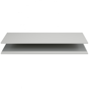 WOOOD legplanken kast Organize – MDF – Mist – Set van 2
