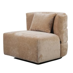 DÉJA Living Draaifauteuil Ethan – Taupe Stof – 88x95x75cm DÉJA Living Draaifauteuil Ethan – Taupe Stof – 88x95x75cm