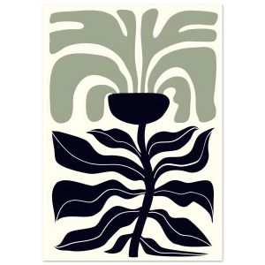 Artfulprints Poster Matisse – Poetic bloom II – 70×100 cm – Groen