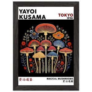Artfulprints Poster met Lijst Yayoi Kusama – Magical mushrooms – A4 21 Artfulprints Poster met Lijst Yayoi Kusama – Magical mushrooms – A4 21