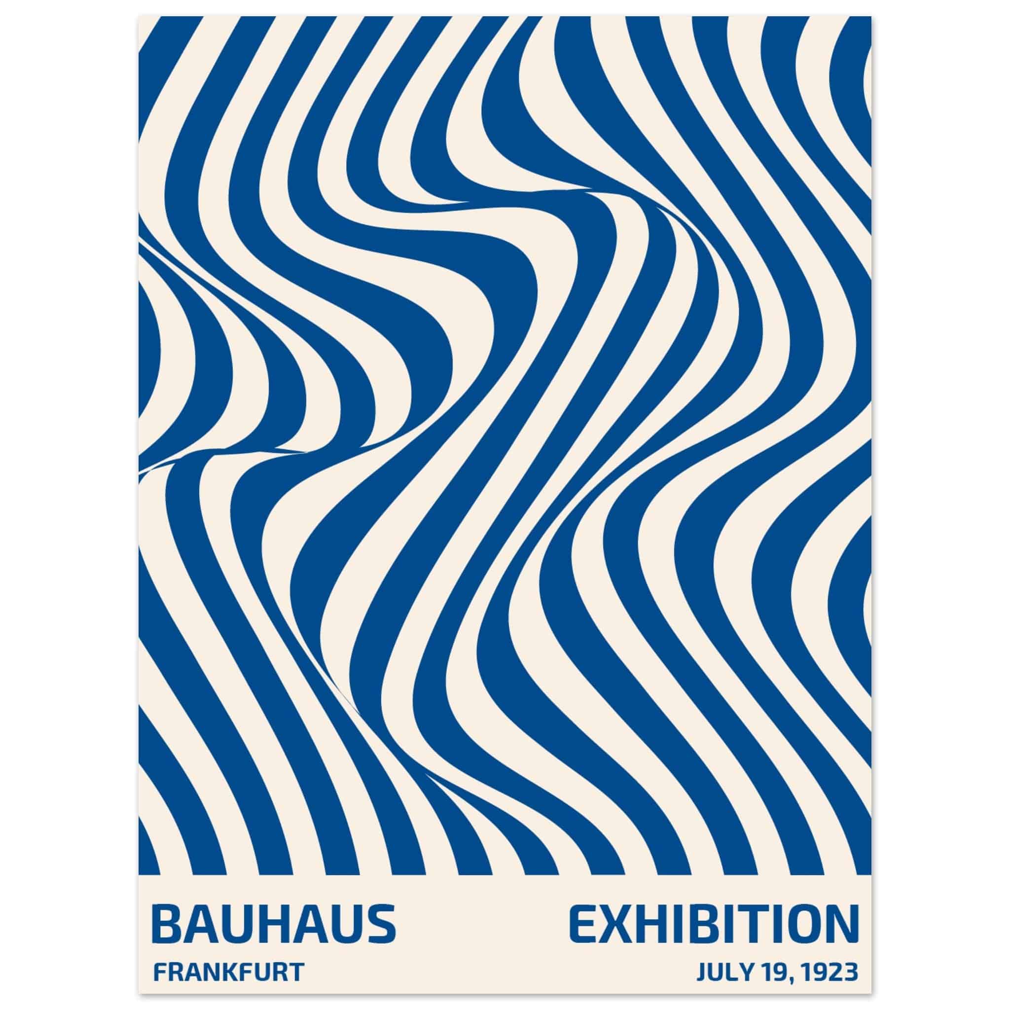 Artfulprints Poster Bauhaus - Exhibition Frankfurt blue - 30x40 cm - B