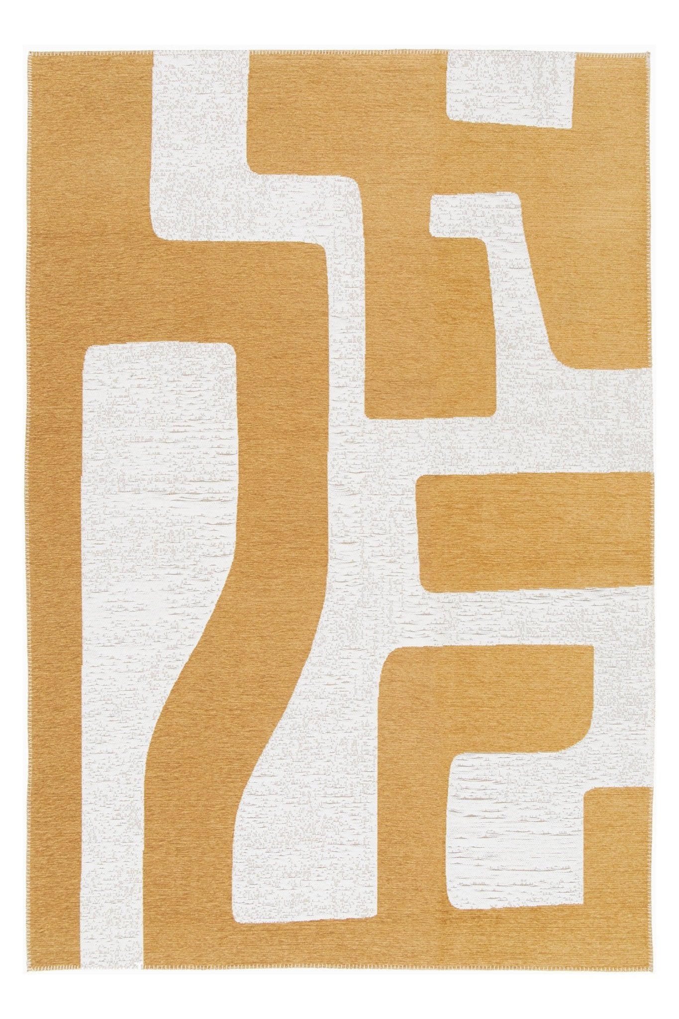 AFK Living vloerkleed Dedale - voor binnen en buiten - geel - 200 x 29