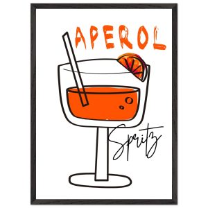 Artfulprints Poster met Lijst Aperol Spritz – Minimalistic – 50×70 cm Artfulprints Poster met Lijst Aperol Spritz – Minimalistic – 50×70 cm
