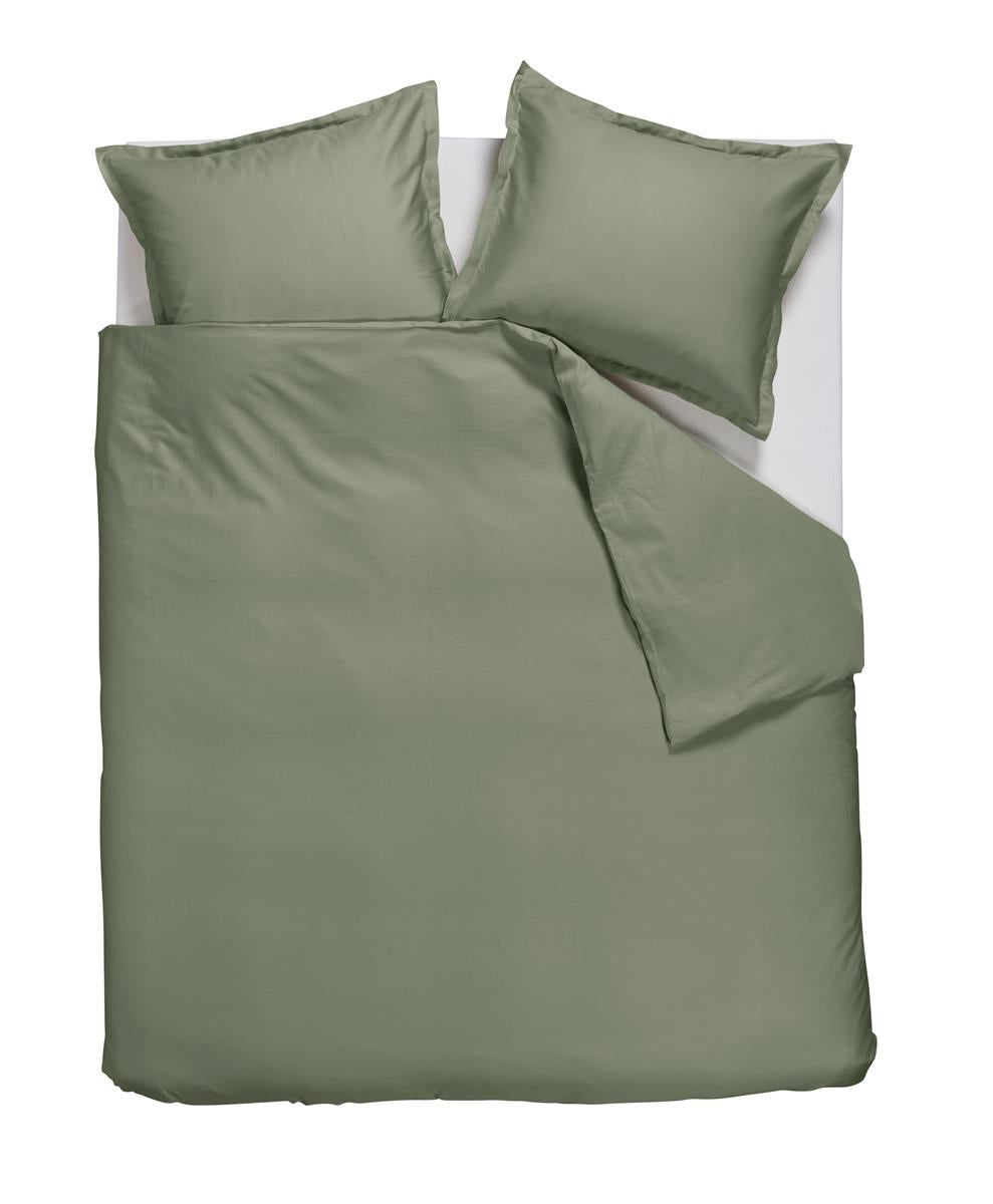 Ambiante Satin Uni dekbedovertrek - Tweepersoons - 200x200/220 cm - Gr