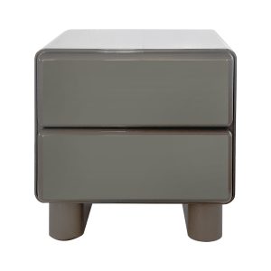 DÉJA Living Nachtkastje Sauda – Glossy Kaki Groen – 57x43x57cm DÉJA Living Nachtkastje Sauda – Glossy Kaki Groen – 57x43x57cm